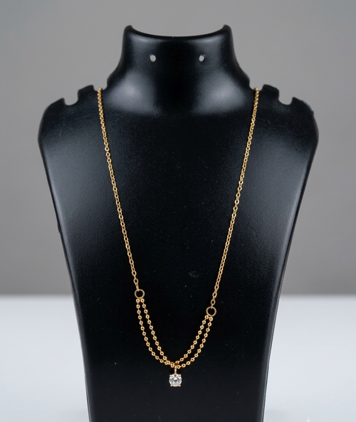 Celeste Double-Layer Pendant Necklace