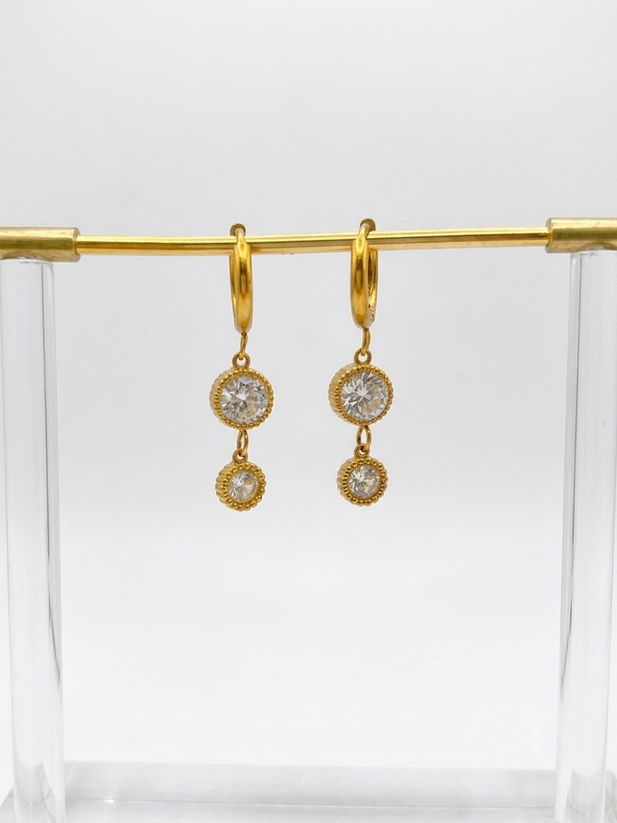 Celeste Double-Drop Earrings