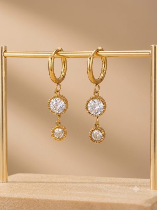 Celeste Double-Drop Earrings