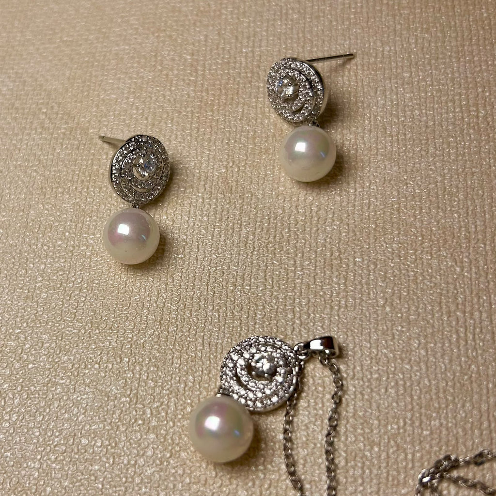Celeste Pearl Pendant Jewellery Set